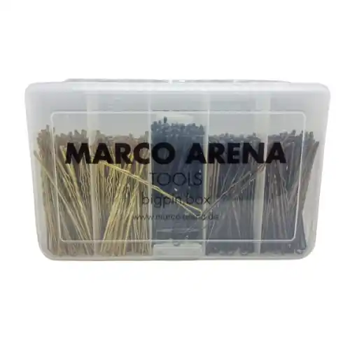 Preis Gesenkt Marco Arena bigpin box mit 3 versch. Haarklammern blond,schwarz,braun