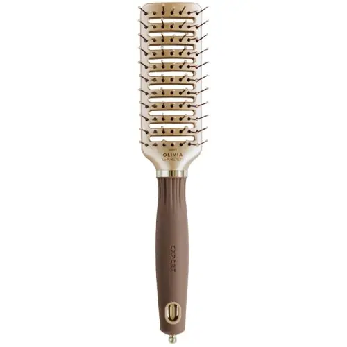 Olivia Garden Expert Style Vent Nylonborsten Gold&Braun Neu