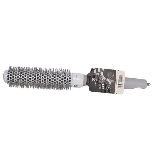 Echt Olivia Garden Expert Blowout Speed Gewellte Borsten Weiß&Grau 25 mm
