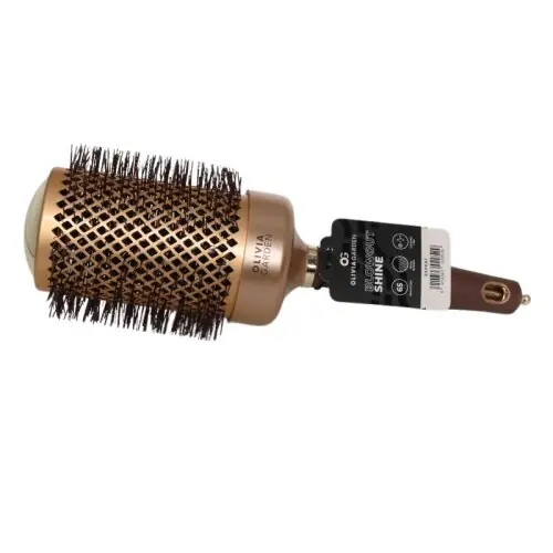 Olivia Garden Expert Blowout Shine Gewellte Borsten Gold&Braun 65 mm Aktuell