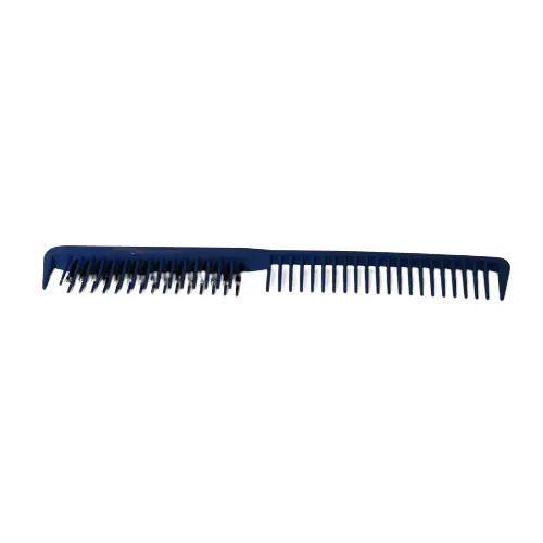 Hercules Sägemann Carbon C10 blau Toupierkamm mit Naturborsten 9" Neu