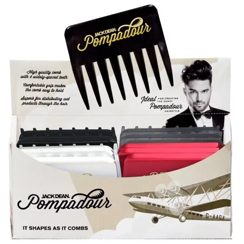 Denman Jack Dean Pompadour Kämme, 24er Display Rabatt