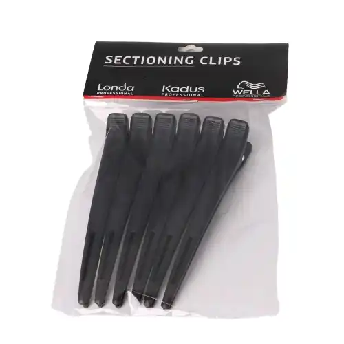 Wella Abteilclips schwarz 6-er Kunststoff Ausverkauf