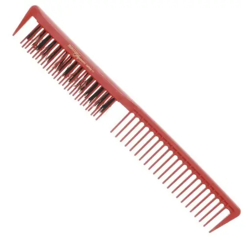 Heißes Angebot Hercules Sägemann Carbon C10 rot Toupierkamm mitNaturborsten 9"