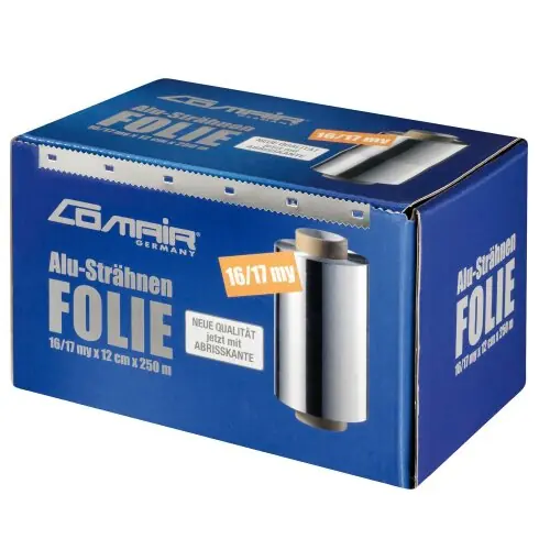 Saisonangebot Comair Alusträhnenfolie 16/17 my 12cm x 250m silber