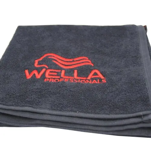 Wella Salon Handtuch schwarz breit 50cm länge 100cm 1Stück Letzte Chance