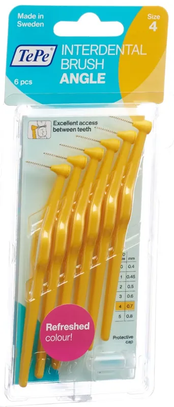 Saisonangebot Angle Interdental-Brush 0.7 mm gelb