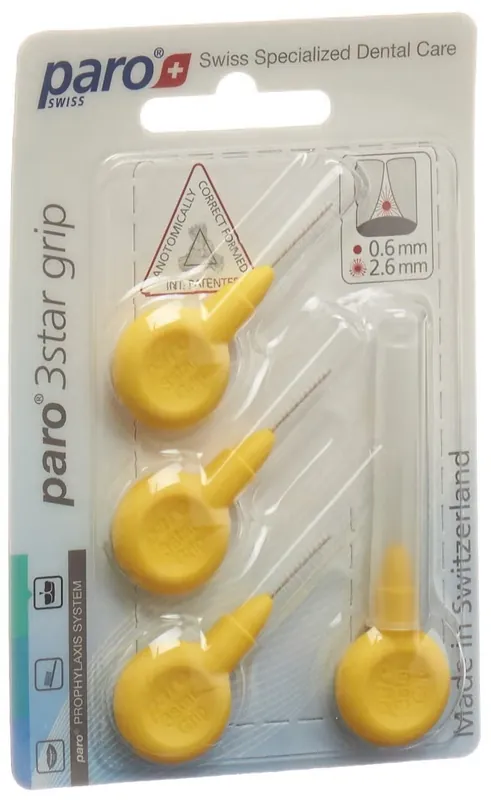 3Star-Grip 2.6mm gelb zylindrisch Begrenztes Angebot