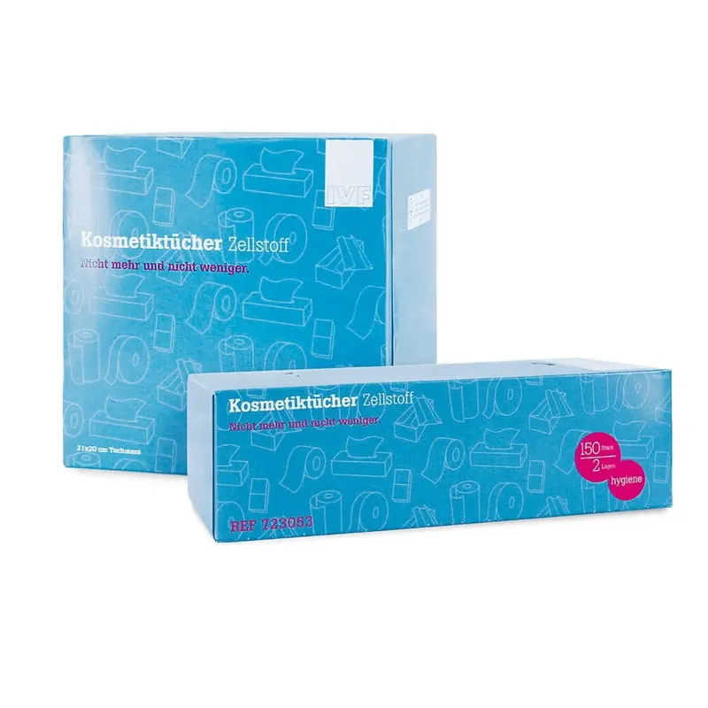 Sonderangebot Kosmetiktücher Zellstoff 3-lagig 40 x 60 Stk