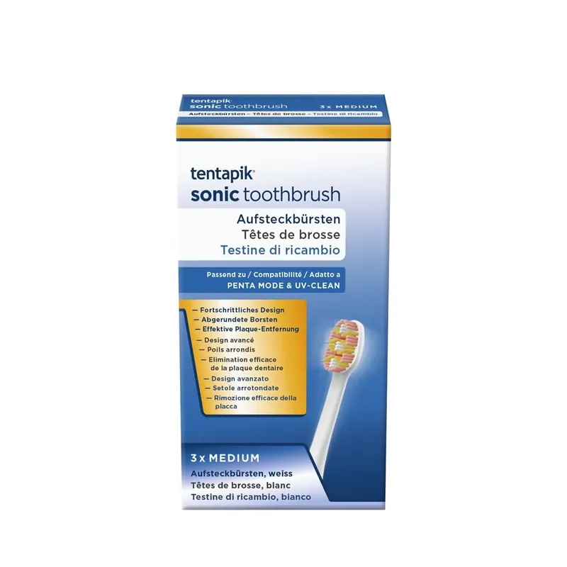 Aufsteckbürsten medium white Sonderaktion