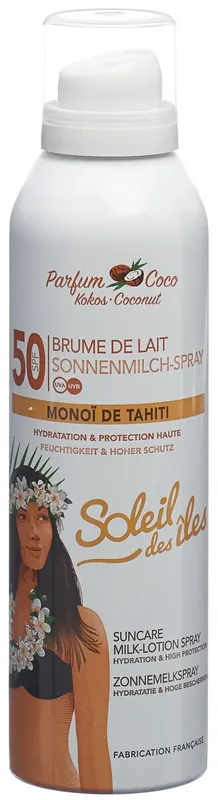 Sonnenmilch Sprühnebel SPF50 Kokos Duft Saisonangebot