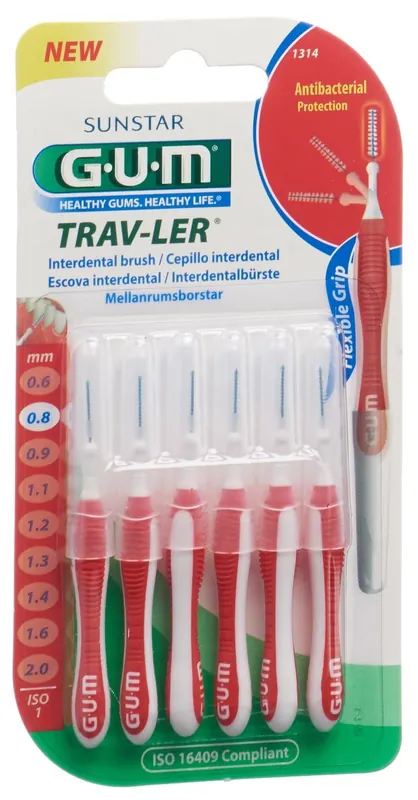 Bestpreis Trav-Ler 0.8mm ISO 1 cylindric rot