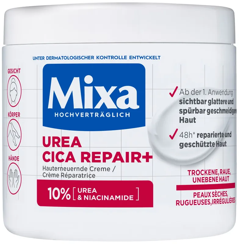 Schnäppchen Urea Cica Repair Hauterneuernde Creme Gesicht Körper und Hände