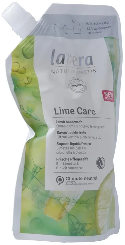 Begrenztes Angebot Pflegeseife Lime Care Nachfüllbeutel