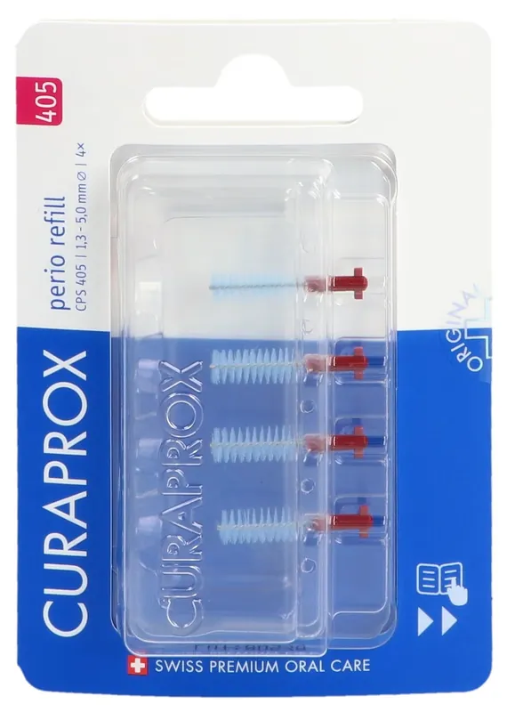 Geprüft CPS 405 Perio refill 4x Kirsch rot