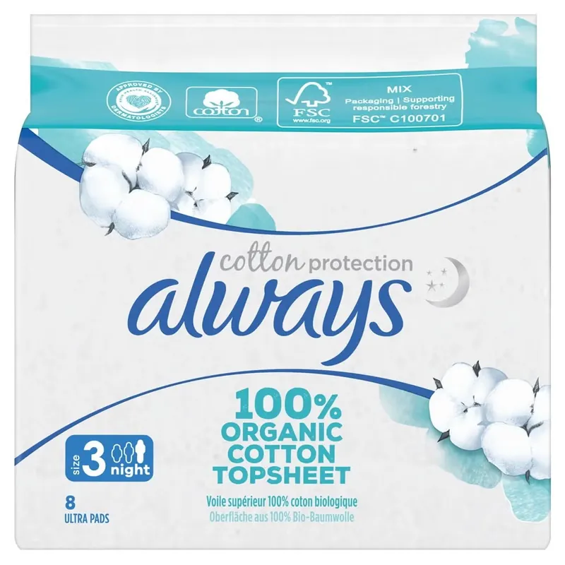 Ultra Binde Cotton Protection Gr3 Night mit Flügeln Magic Paper Kracherpreis