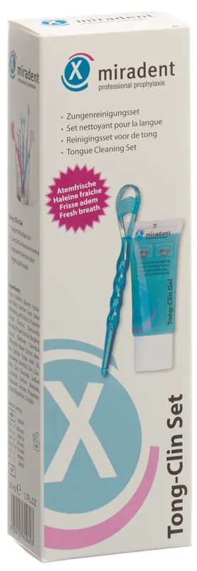 Tong-Clin Set Gel 50ml+ Zungenreiniger Ausverkauf