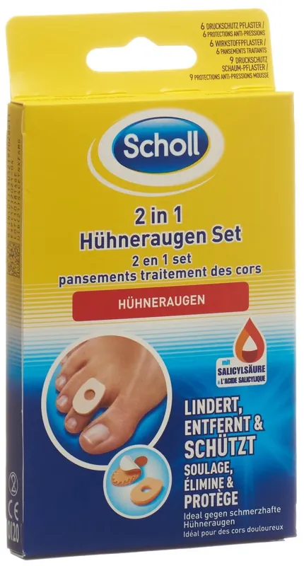 Neu 2in1 Hühneraugen Set