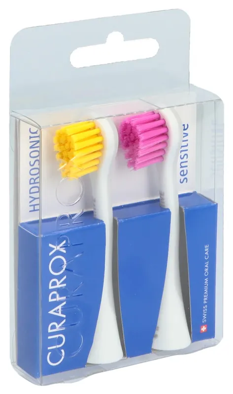 Top-Angebot Hydrosonic Ersatzbürstenkopf sensitive gelb-pink