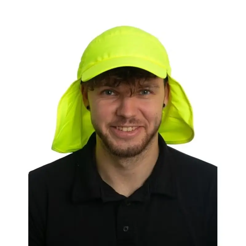 UV Schutz Kappe mit Nackenschutz recycelt gelb Saisonangebot