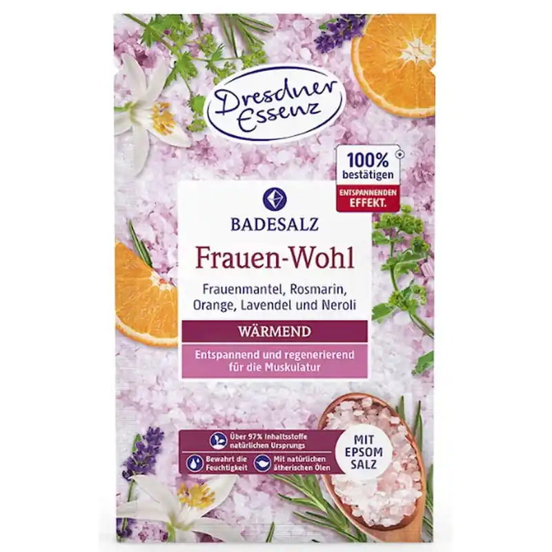 Saisonangebot Badesalz Display Natürlich gesund fühlen Frauen-Wohl 12 x 60 g