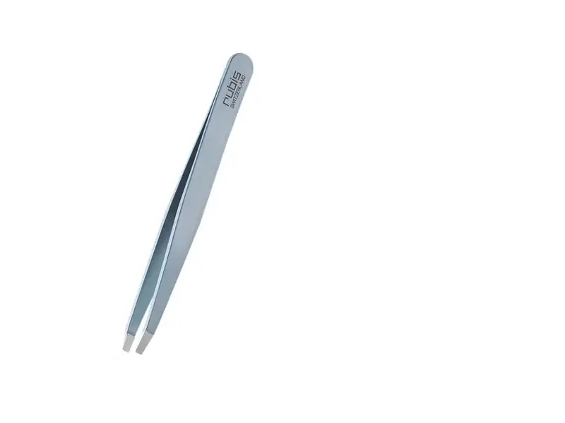 Top-Seller Pinzette gerade hellblau Inox