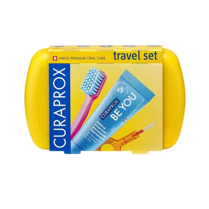 Travel Set gelb Schnäppchen