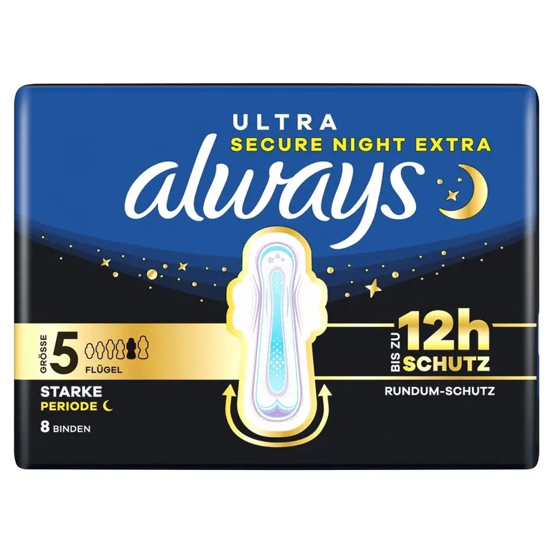 Saisonangebot Ultra Binde Gr5 Secure Night Extra mit Flügeln