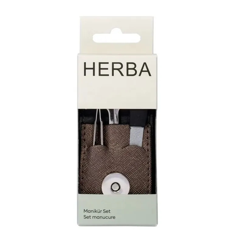 Maniküre Set 3-teilig im Stecketui braun Top-Angebot