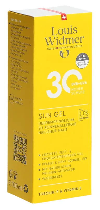 Sun Gel LSF30 ohne Parfum Solange Der Vorrat Reicht