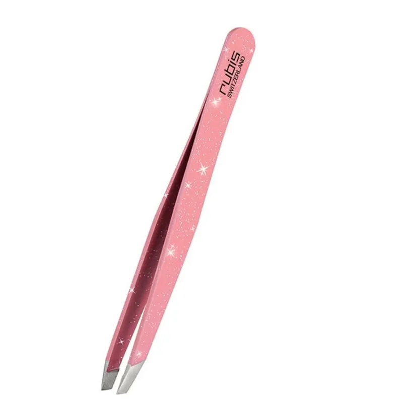 Angebot Pinzette schräg Inox Sparkle rose