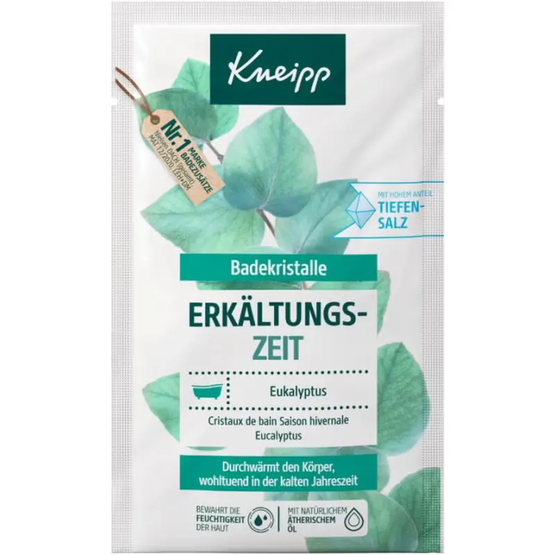 Markenware Badekristalle Erkältungszeit