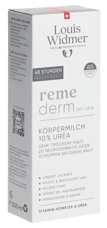 Remederm Körpermilch 10% Urea parfumiert Neue Kollektion