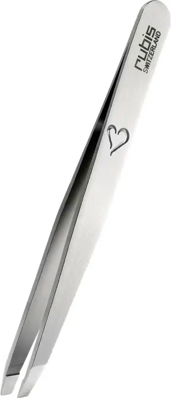 Billig Pinzette schräg Inox Herz