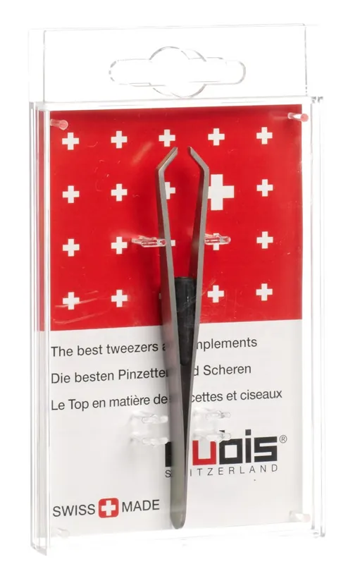 Geprüft Pinzette gebogen Inox