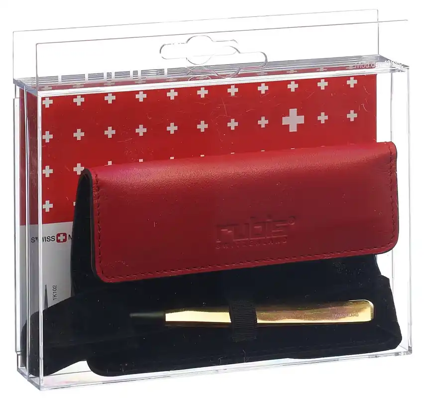 Pinzette shiny gold mit Etui Schnäppchen