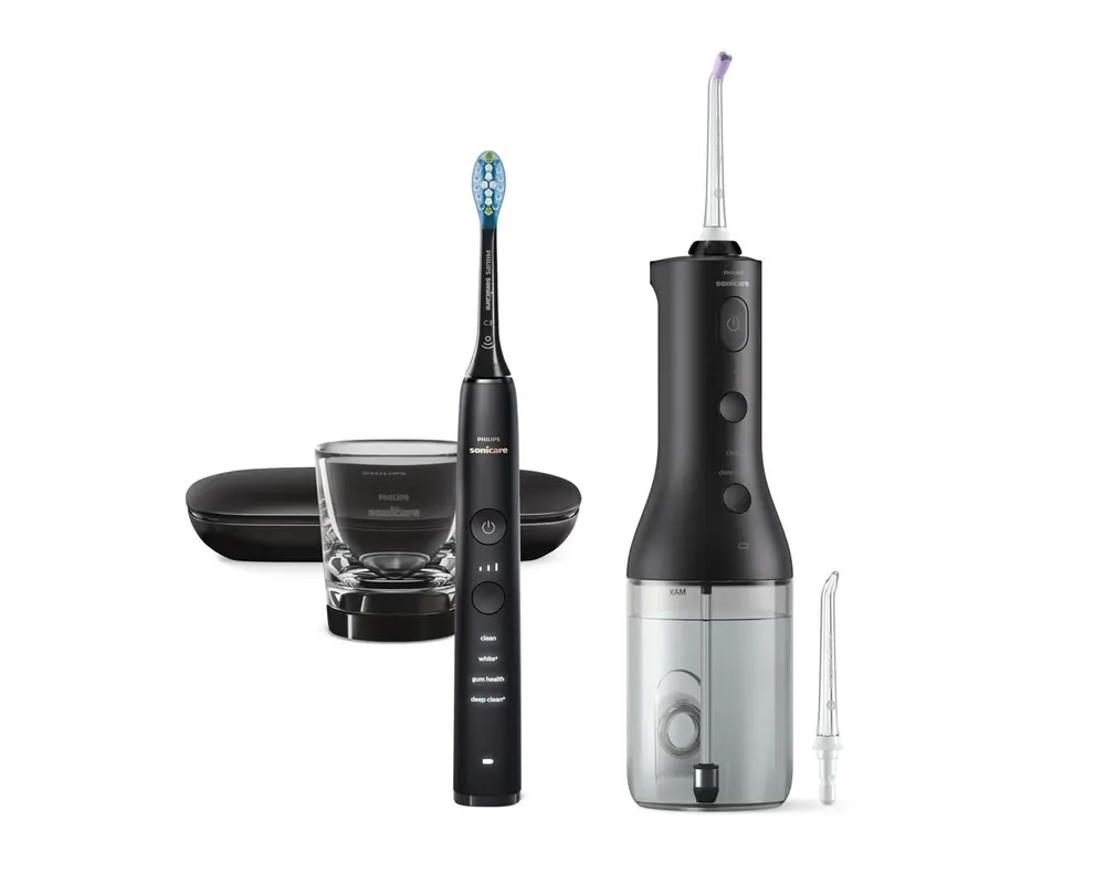 Sonicare Combo Pack DC 9000 & Power Flosser 3000 schwarz/schwarz Begrenztes Angebot