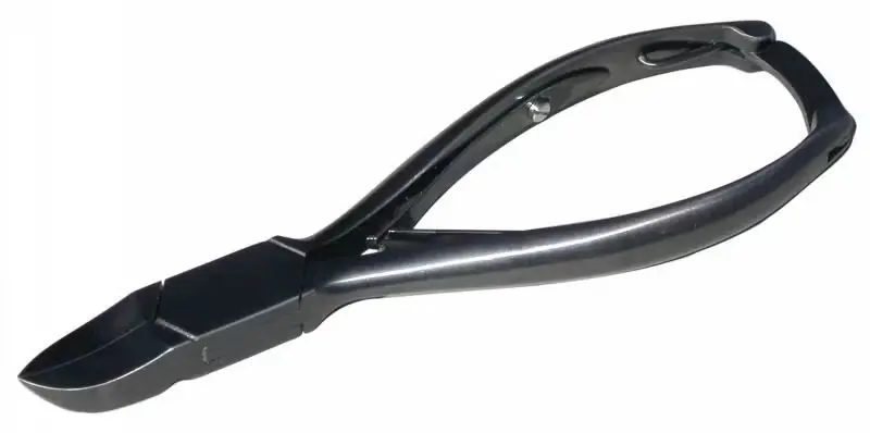 Nagelzange Titancarbonid Profinagelzange gross schwarz 14.5cm Markenprodukt