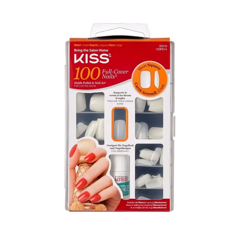 Angebot Plain nails full cover and tips Short Square