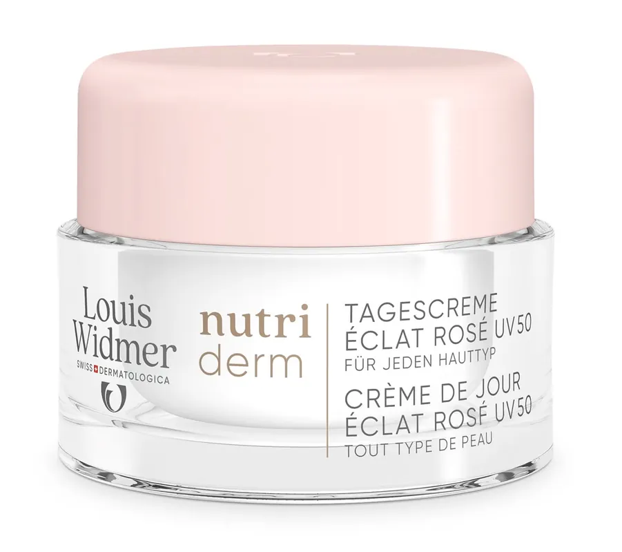 Nutriderm Tagescreme UV50 éclat rosé ohne Parfum Zertifiziert