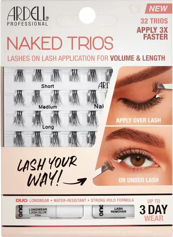 False Lashes - Naked Lashes Trios Kit Schneller Versand