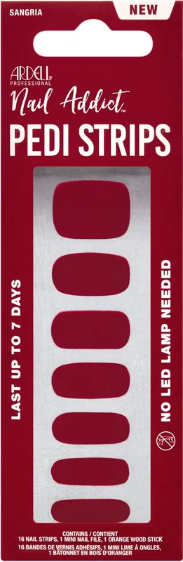 Nail Addict - Pedicure Strips Sangria Heißes Angebot