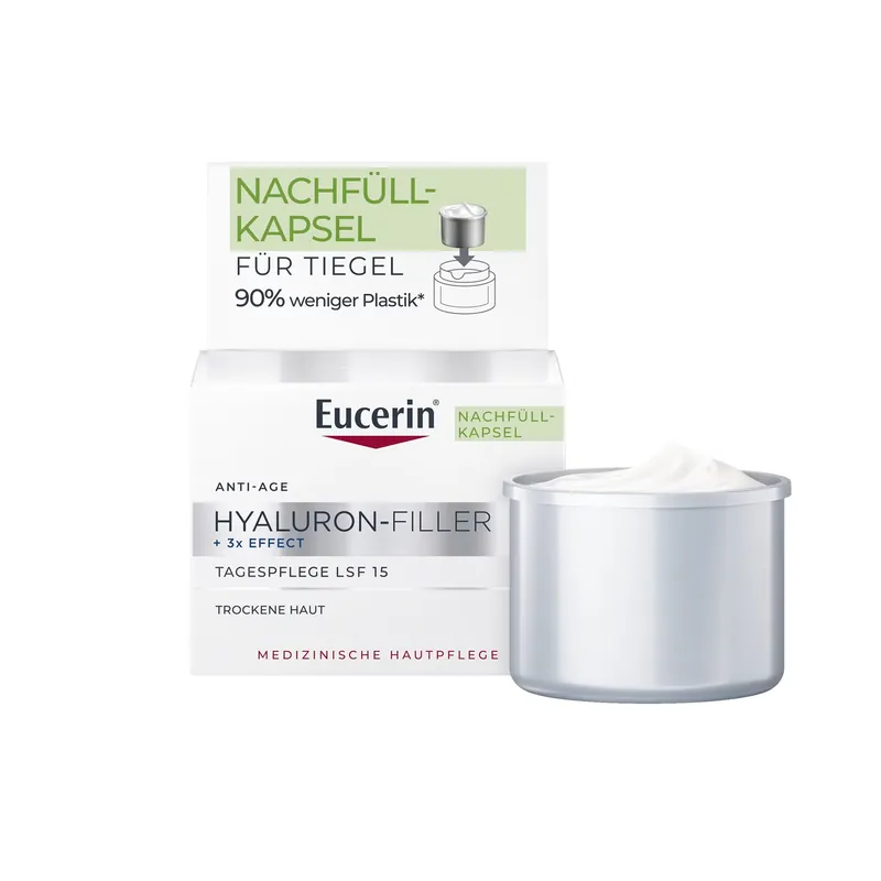 Neue Kollektion HYALURON-FILLER Tagespflege trockene Haut LSF15 Refill