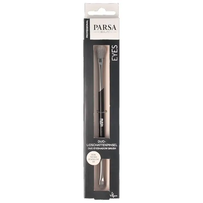 Beliebt Professional Duo Lidschatten Pinsel, schwarz