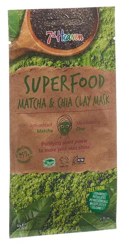 Clay Mask Superfood Matcha Chia Heißes Angebot