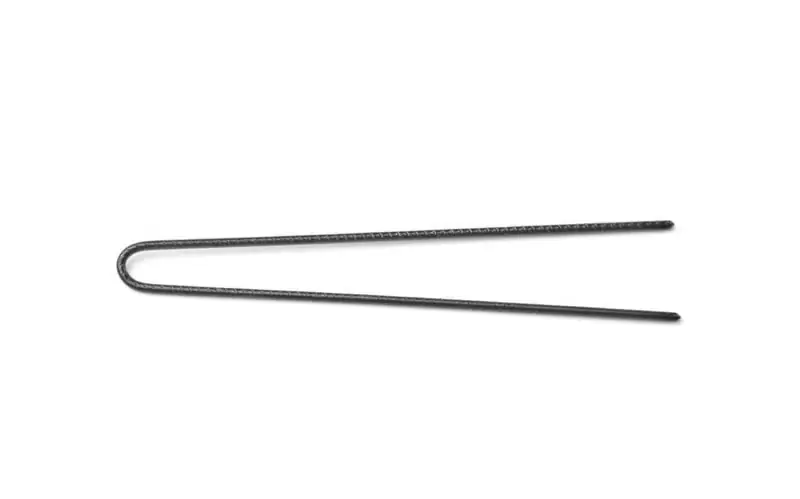 Profi-Haarnadeln geriffelt U-förmig 73mm schwarz Geprüft