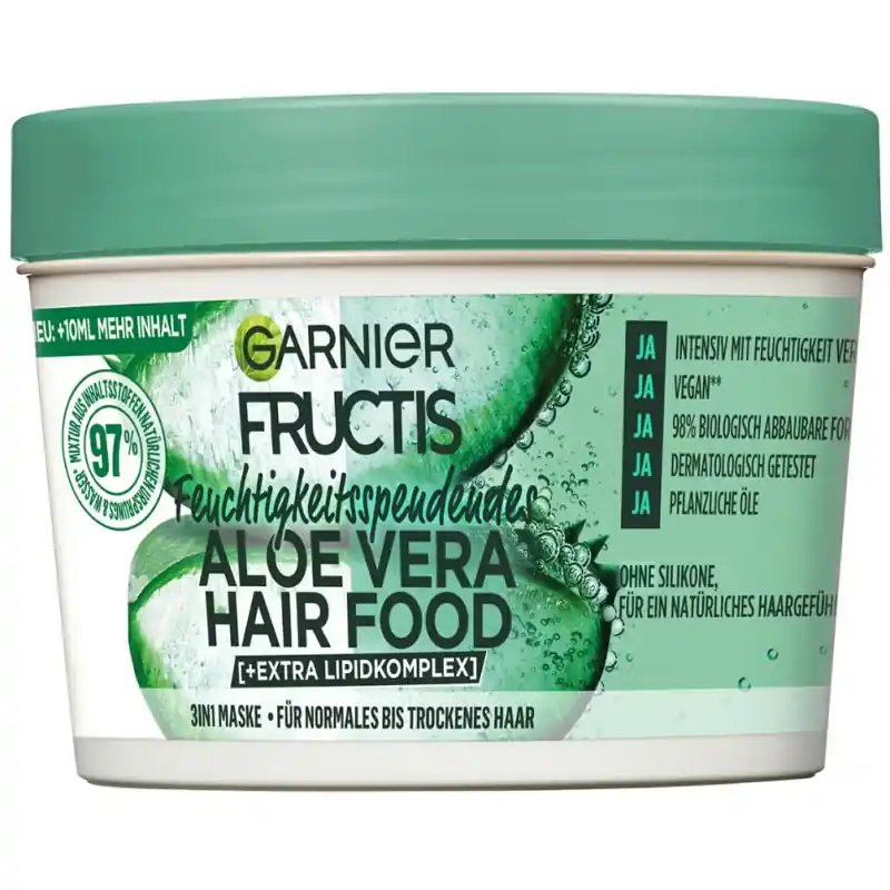 Sofort Bestellen Hair Food Feuchtigkeitsspende Aloe Vera 3in1 Maske für normales bis trockenes Haar