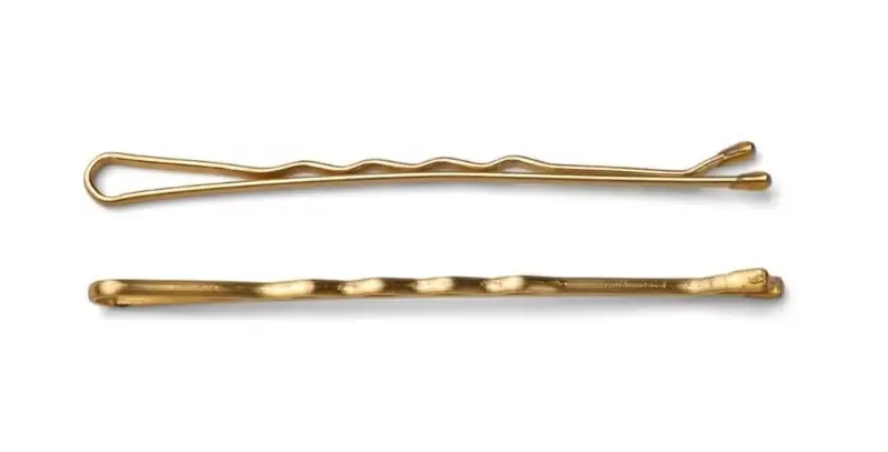 Haarklemmen gewellt 60mm gold Versand Am Gleichen Tag