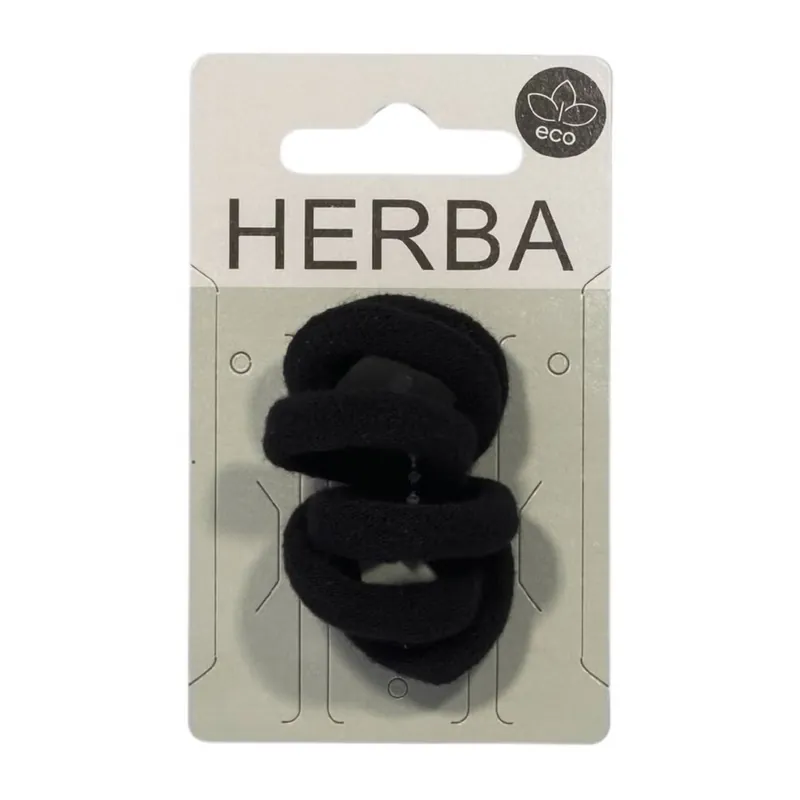 Ecofriendly Haarbinder Ø3cm schwarz Neue Ware