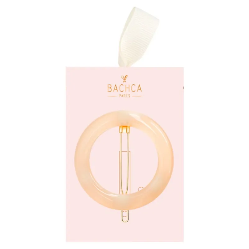 Ivory round barrette Highlight